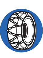 German road sign telling drivers that snow chains are needed.